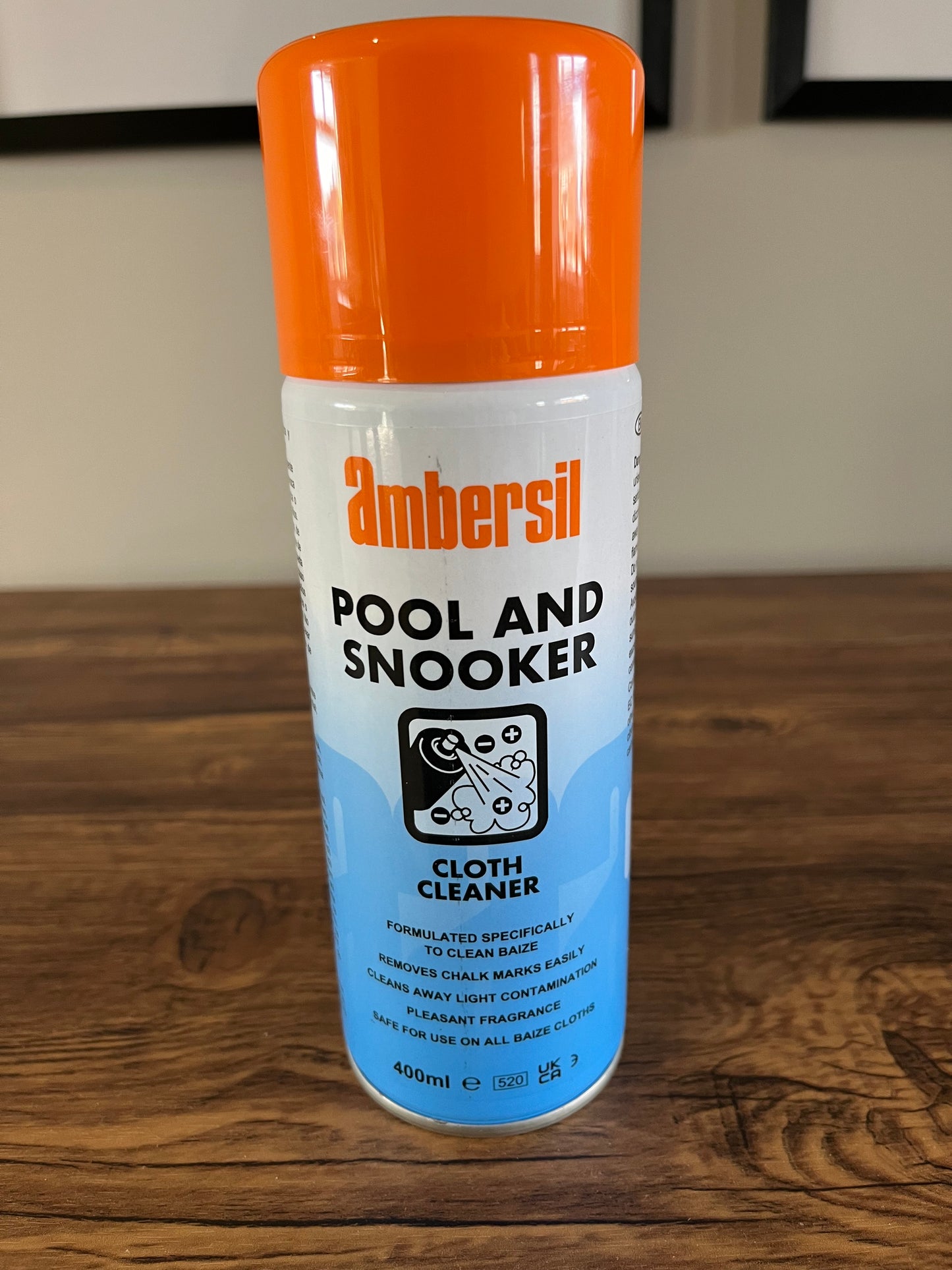 400ml Pool & Snooker Table Cloth Cleaner Stain Remover