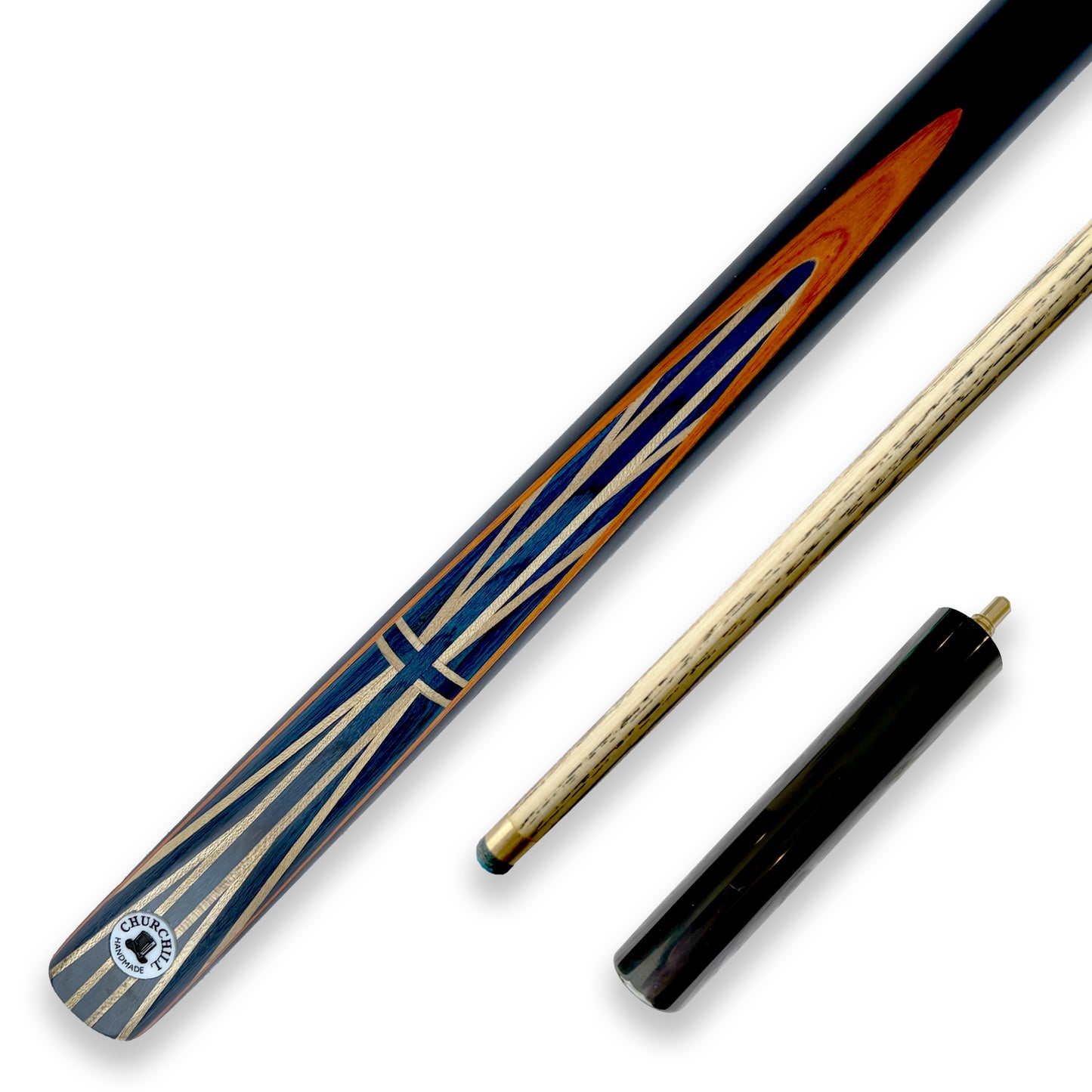 CHURCHILL 3/4 Joint Orange Edition 57" Inch 9mm Tip Ash Cue
