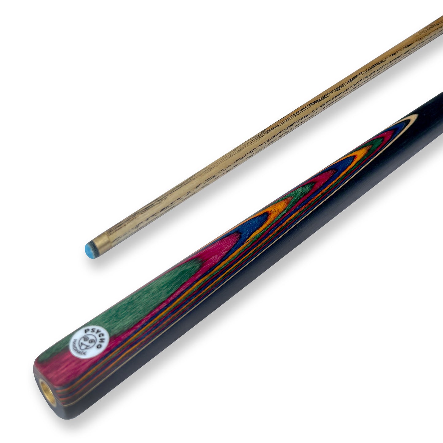 PSYCHO 3/4 Joint Rainbow Edition 57" Inch 9.5mm Tip Ash Cue