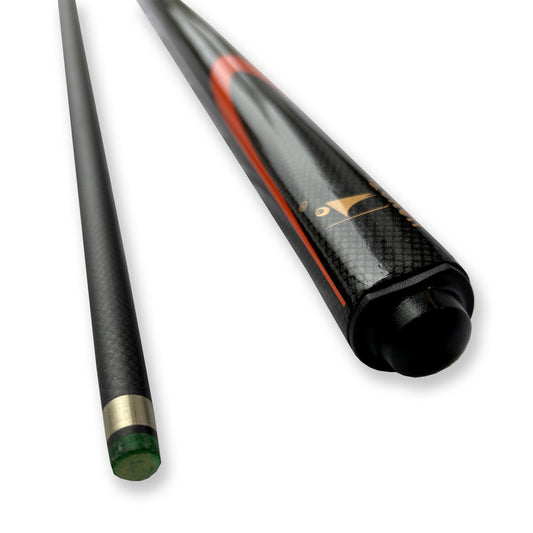 1/2 Joint 57" Inch 10mm Tip Carbon Fiberglass Pool Cue